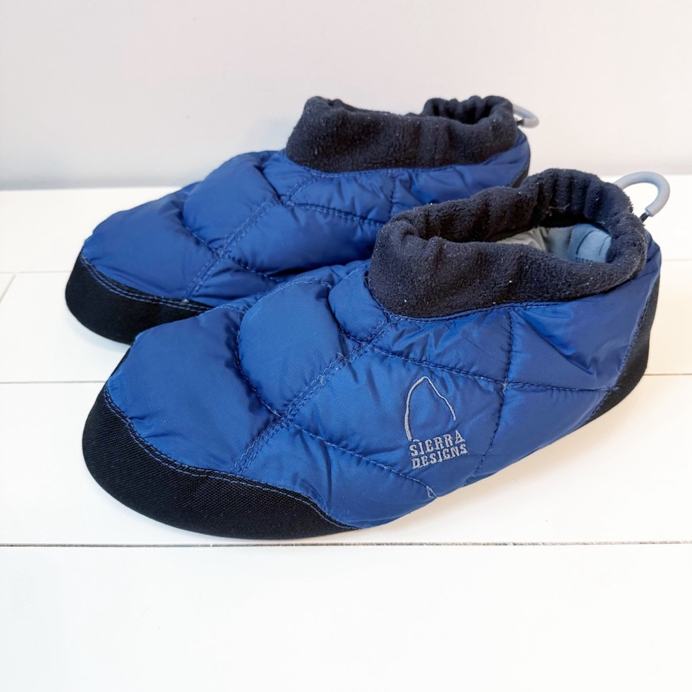 Sierra Designs Down Booties Blue Size Large